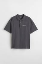 H & M - Relaxed Fit Polo Shirt - Gray
