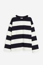 H & M - Oversized Jersey Top - Blue