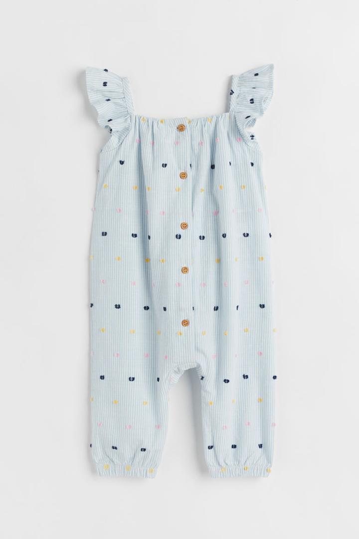 H & M - Cotton Jumpsuit - White