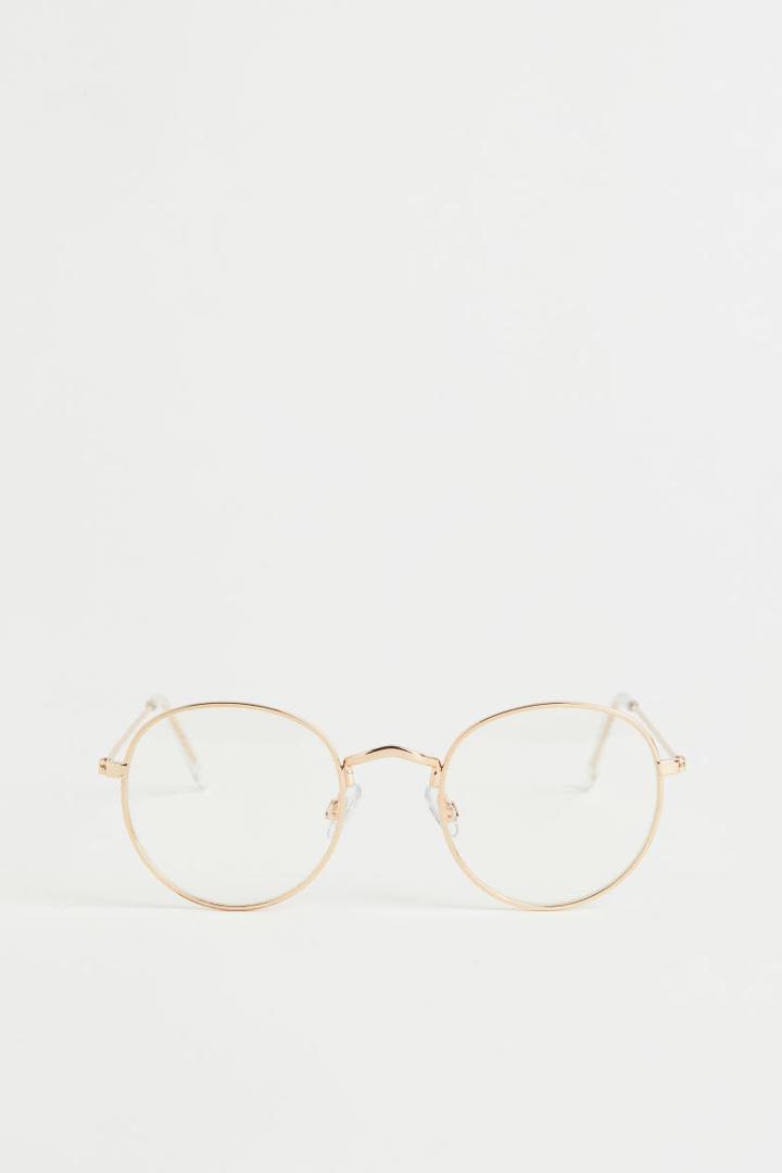 H & M - Round Eyeglasses - Gold