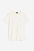 H & M - Regular Fit Appliqud T-shirt - White