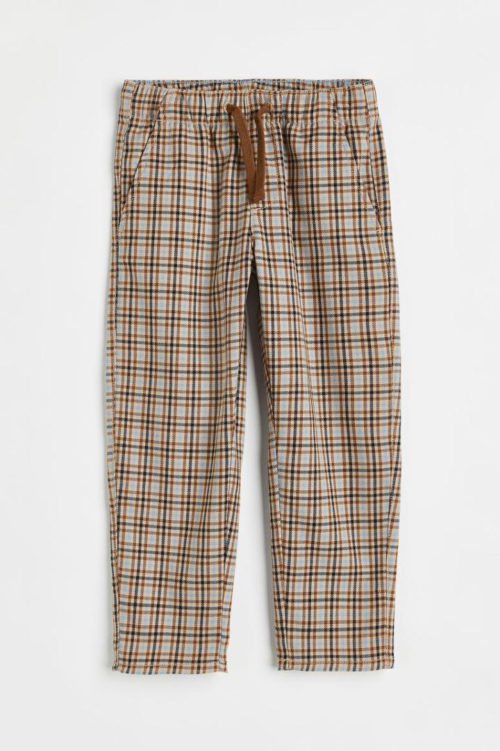 H & M - Relaxed Fit Pull-on Pants - Beige