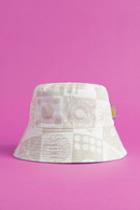 H & M - Patterned Cotton Twill Bucket Hat - Beige