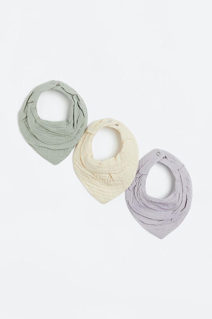 H & M - 3-pack Triangular Scarves - Gray