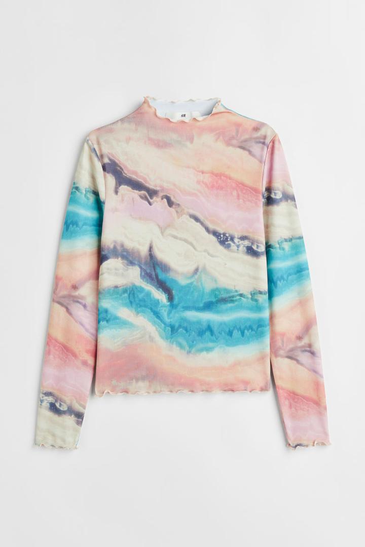 H & M - Long-sleeved Top - Orange
