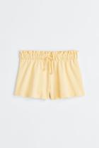 H & M - Cotton Pull-on Shorts - Yellow