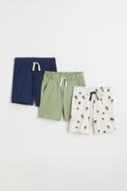 H & M - 3-pack Cotton Jersey Shorts - White
