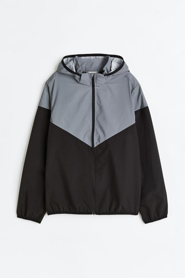 H & M - Reflective Sports Jacket - Black