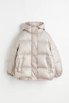 H & M - Oversized Puffer Jacket - Brown