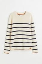H & M - Fine-knit Cotton Sweater - Beige