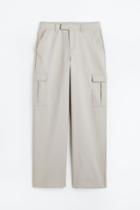 H & M - Straight Cargo Pants - Brown