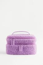 H & M - Two-tier Fleece Toiletry Bag - Purple