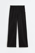 H & M - Loose Fit Pants - Black
