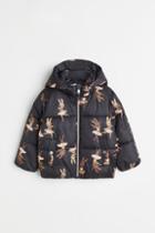 H & M - Padded Hooded Jacket - Gray