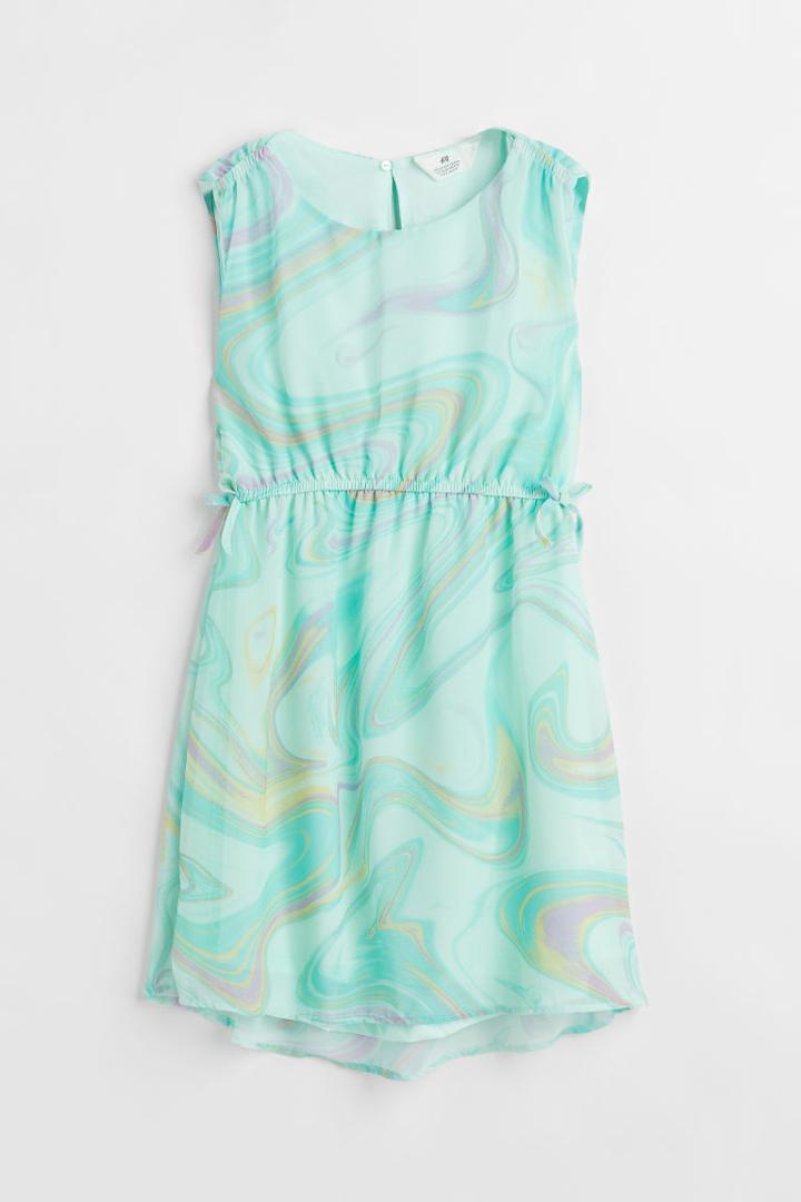 H & M - Chiffon Dress - Turquoise