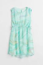 H & M - Chiffon Dress - Turquoise