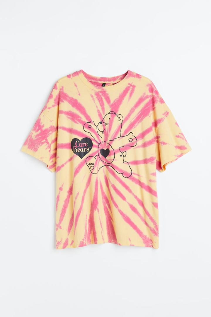 H & M - H & M+ Oversized Printed T-shirt - Yellow