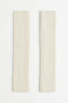 H & M - Rib-knit Arm Warmers - White