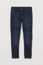 H & M - Skinny Fit Biker Jeans - Blue