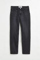 H & M - Straight Regular Jeans - Black
