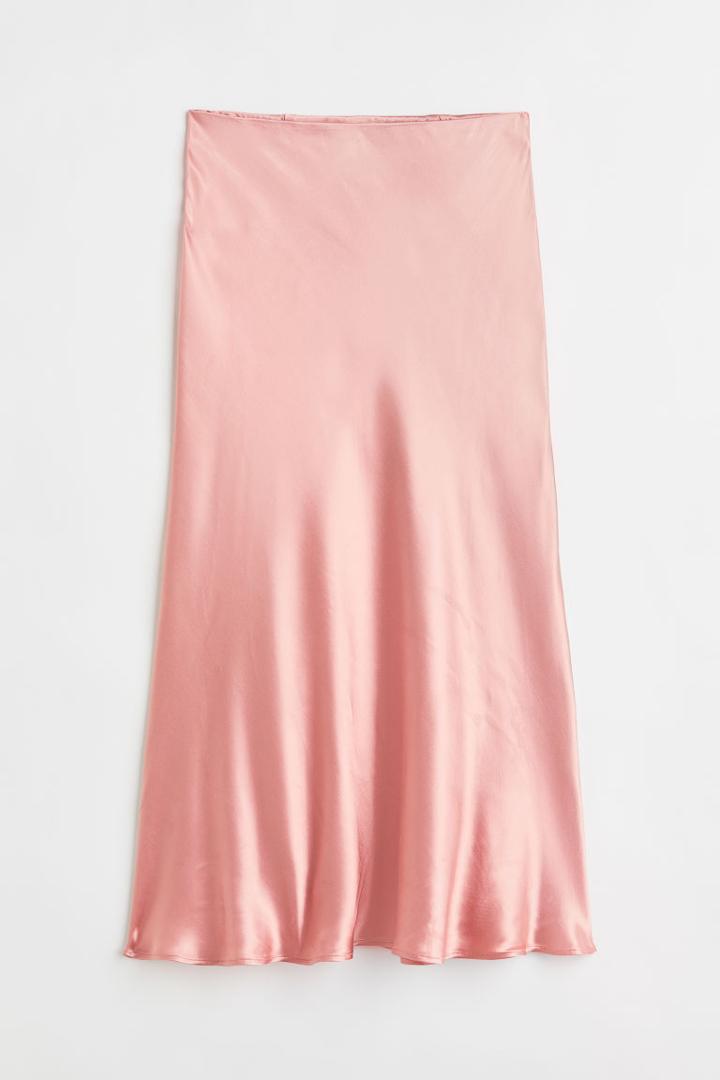 H & M - Flared Skirt - Orange