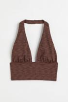 H & M - Halterneck Top - Brown