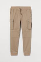 H & M - Skinny Fit Cargo Joggers - Beige