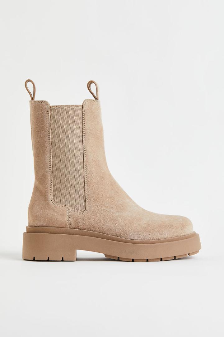H & M - High Profile Chelsea Boots - Beige