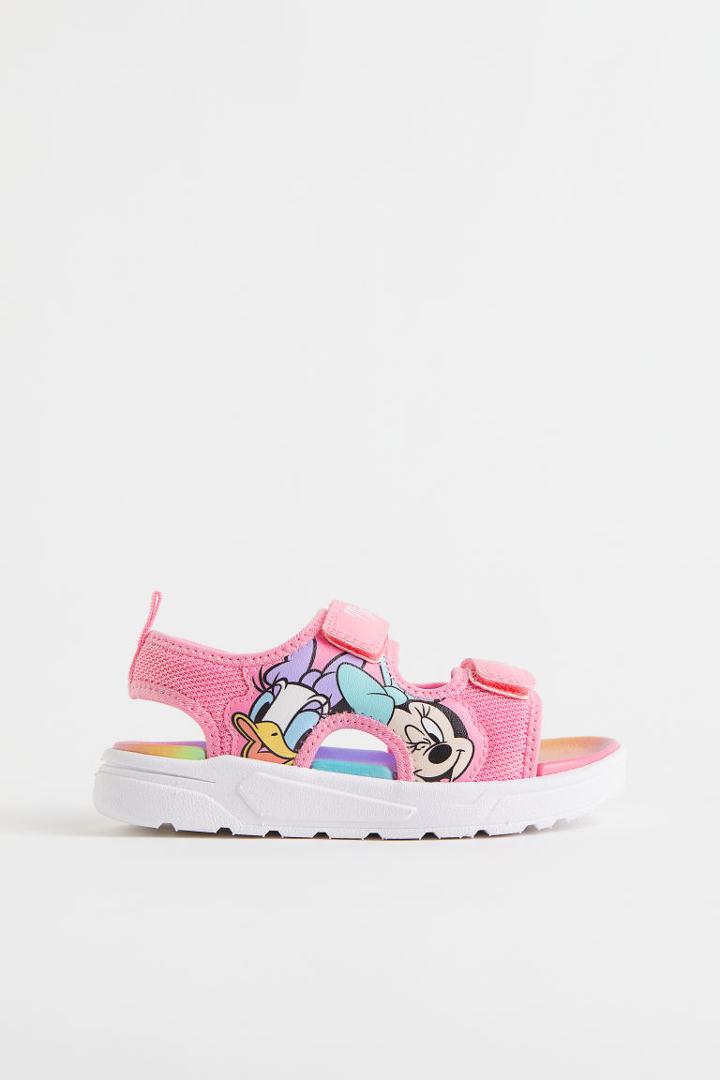 H & M - Printed Sandals - Pink