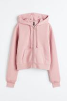 H & M - Short Hooded Jacket - Pink