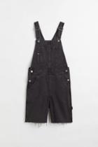 H & M - Denim Overall Shorts - Black
