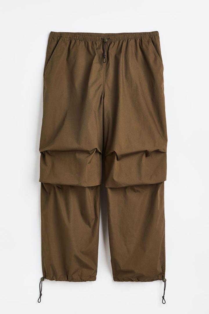 H & M - H & M+ Parachute Trousers - Green