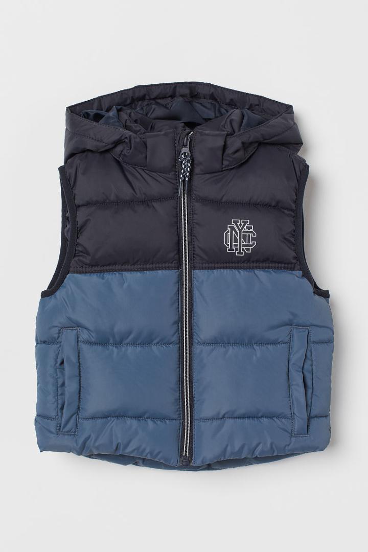 H & M - Puffer Vest - Blue