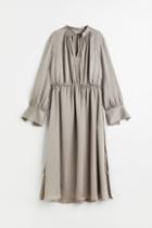 H & M - Drawstring Dress - Gray