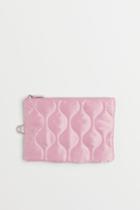 H & M - Quilted Pouch Bag - Pink
