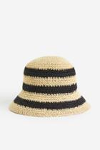 H & M - Crochet-look Bucket Hat - Black