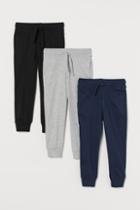 H & M - 3-pack Joggers - Blue