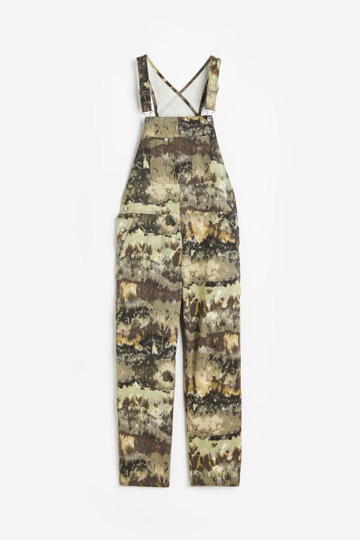 H & M - Relaxed Fit Overalls - Beige