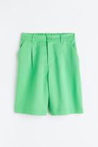 H & M - Twill Dress Shorts - Green