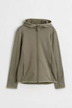 H & M - Hooded Fleece Jacket - Green