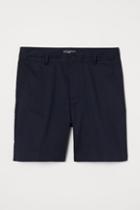 H & M - Cotton Chino Shorts - Blue