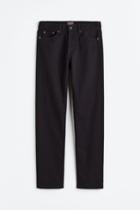 H & M - Regular Fit Twill Pants - Black