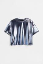 H & M - Shimmery Top - Blue