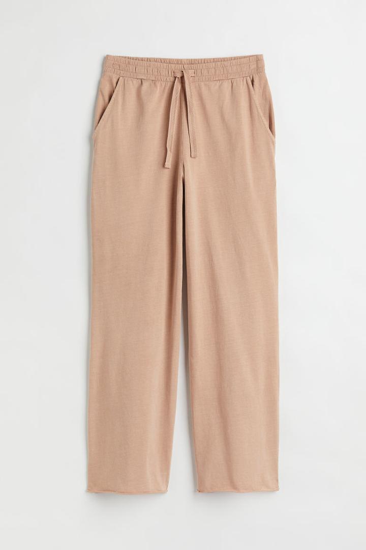H & M - Cotton Jersey Pants - Orange