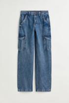 H & M - 90s Baggy High Waist Jeans - Blue