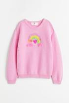 H & M - Reversible-sequin Sweater - Pink