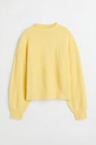 H & M - Fluffy Sweater - Yellow