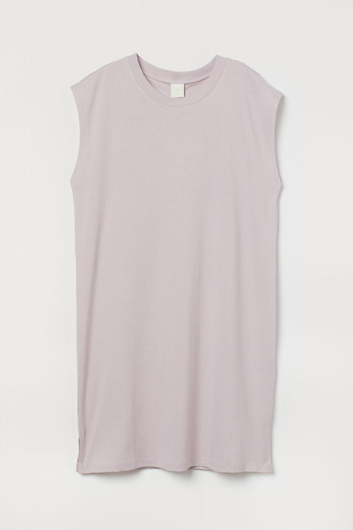 H & M - Sleeveless Jersey Dress - Pink