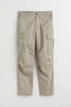 H & M - Regular Fit Twill Cargo Pants - Beige