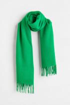 H & M - Woven Scarf - Green